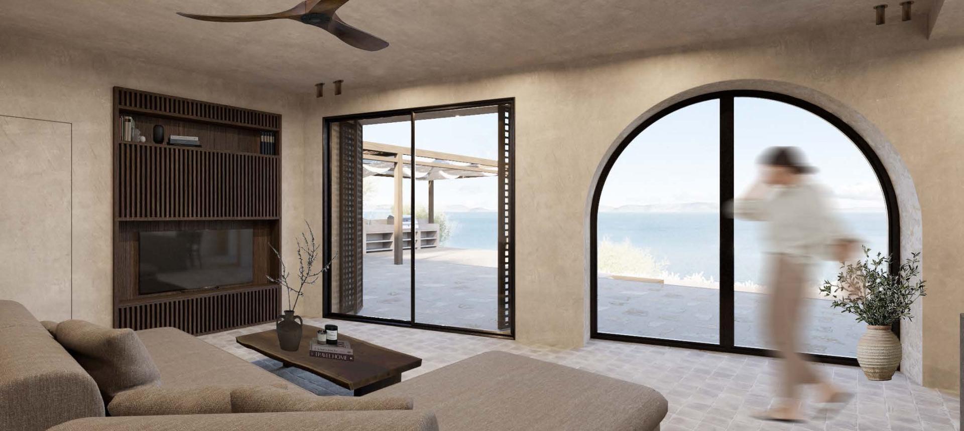 Ciel interior and sea