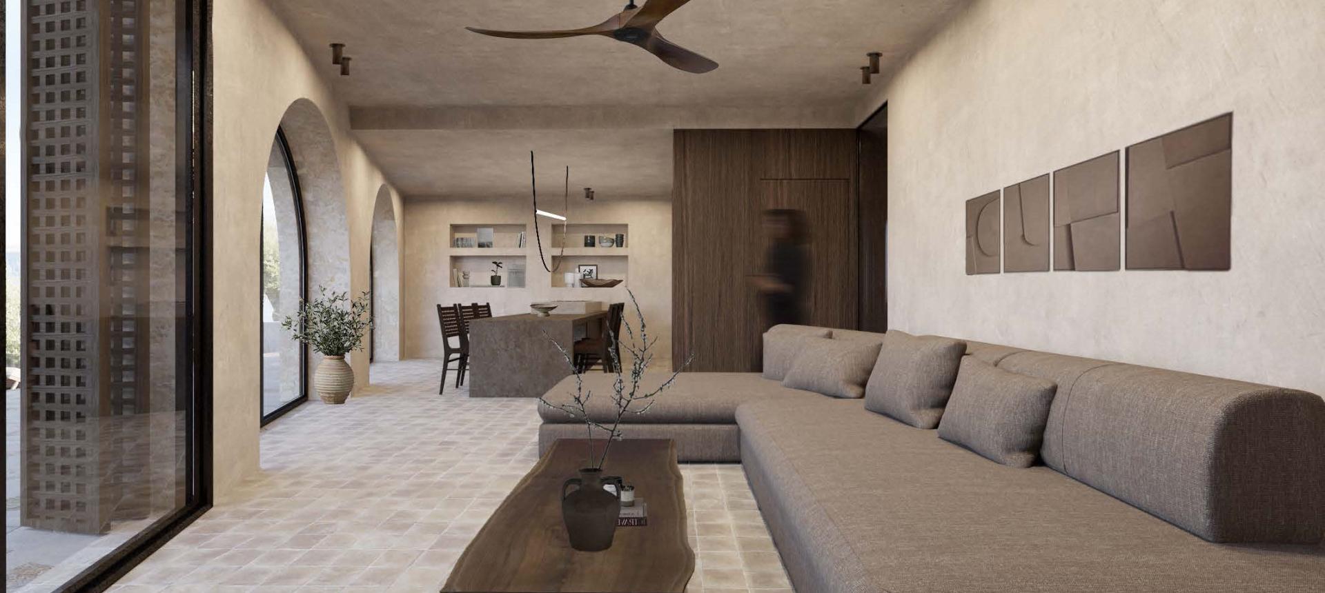Ciel interior and sea