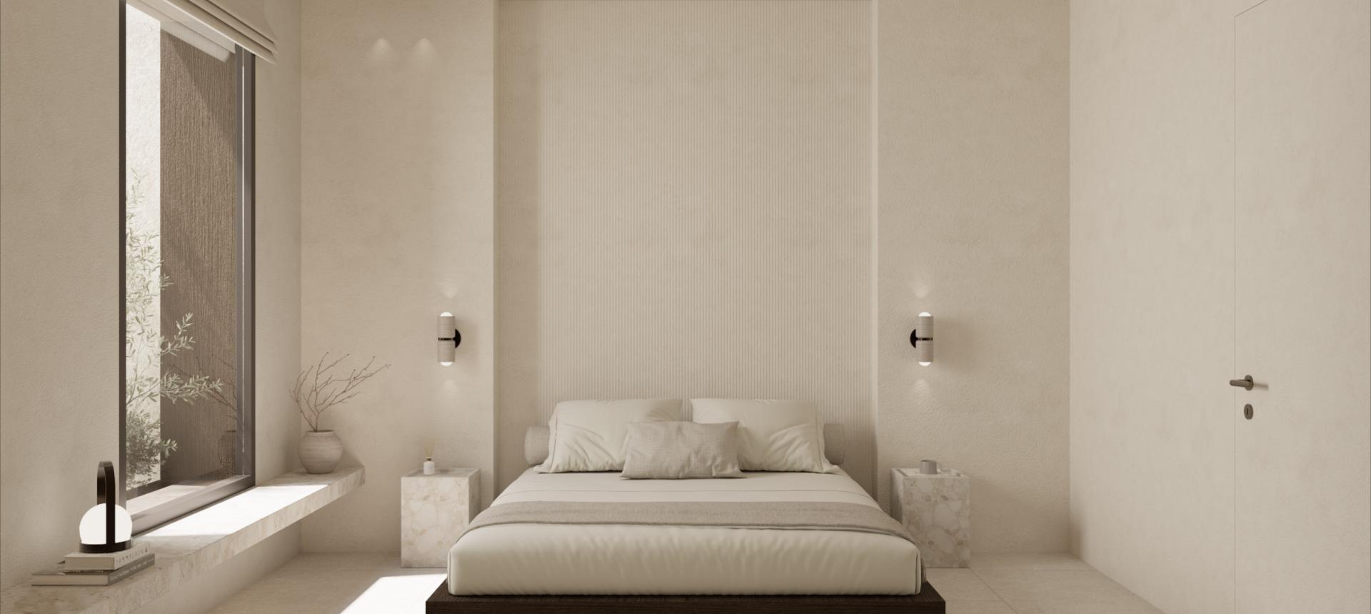 Nostos sani villa interior bedroom
