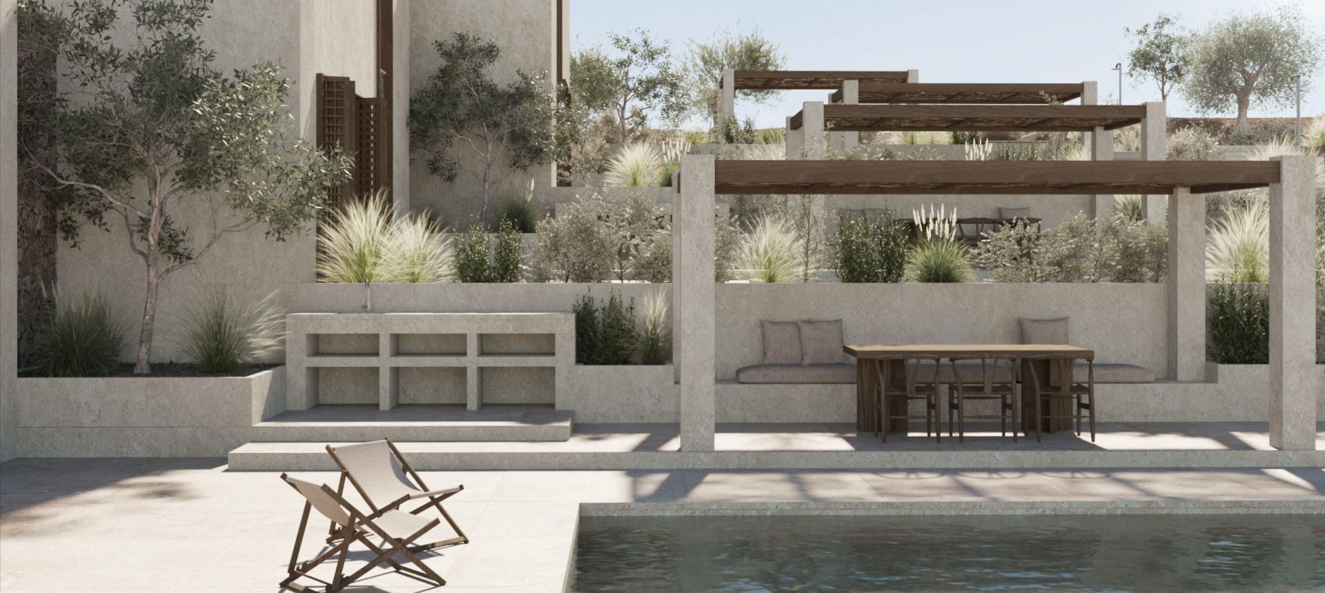 Nostos villa Exterior pool